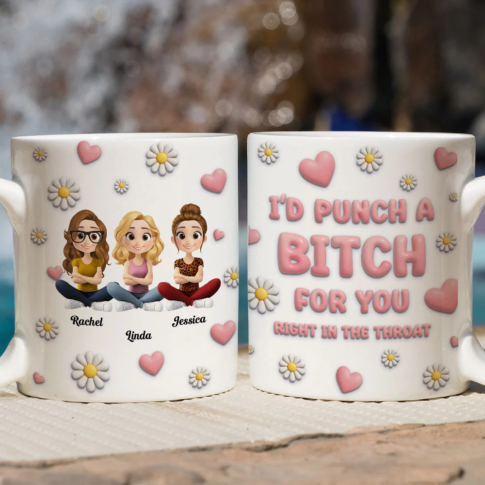 For You Cartoon - Personalized Custom 3D Effect Mug - Image 2