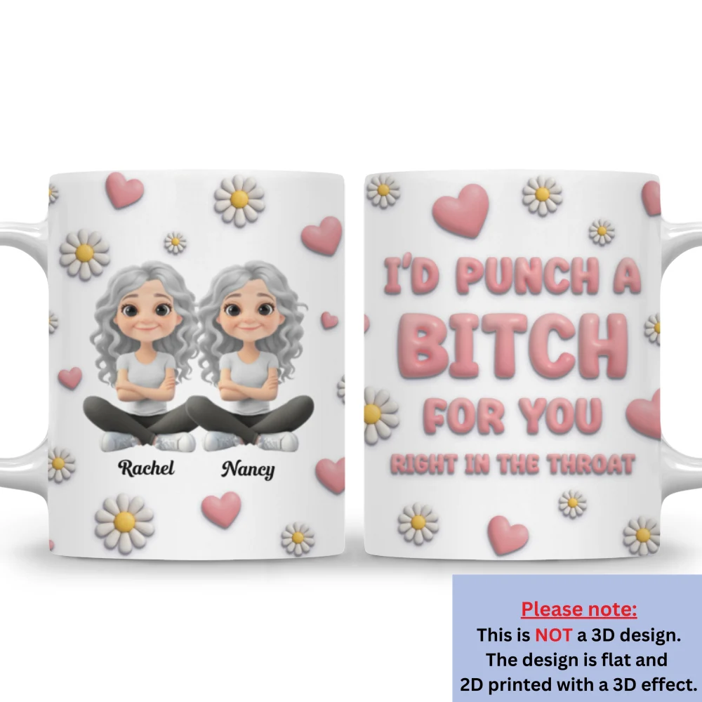 For You Cartoon - Personalized Custom 3D Effect Mug - Image 7