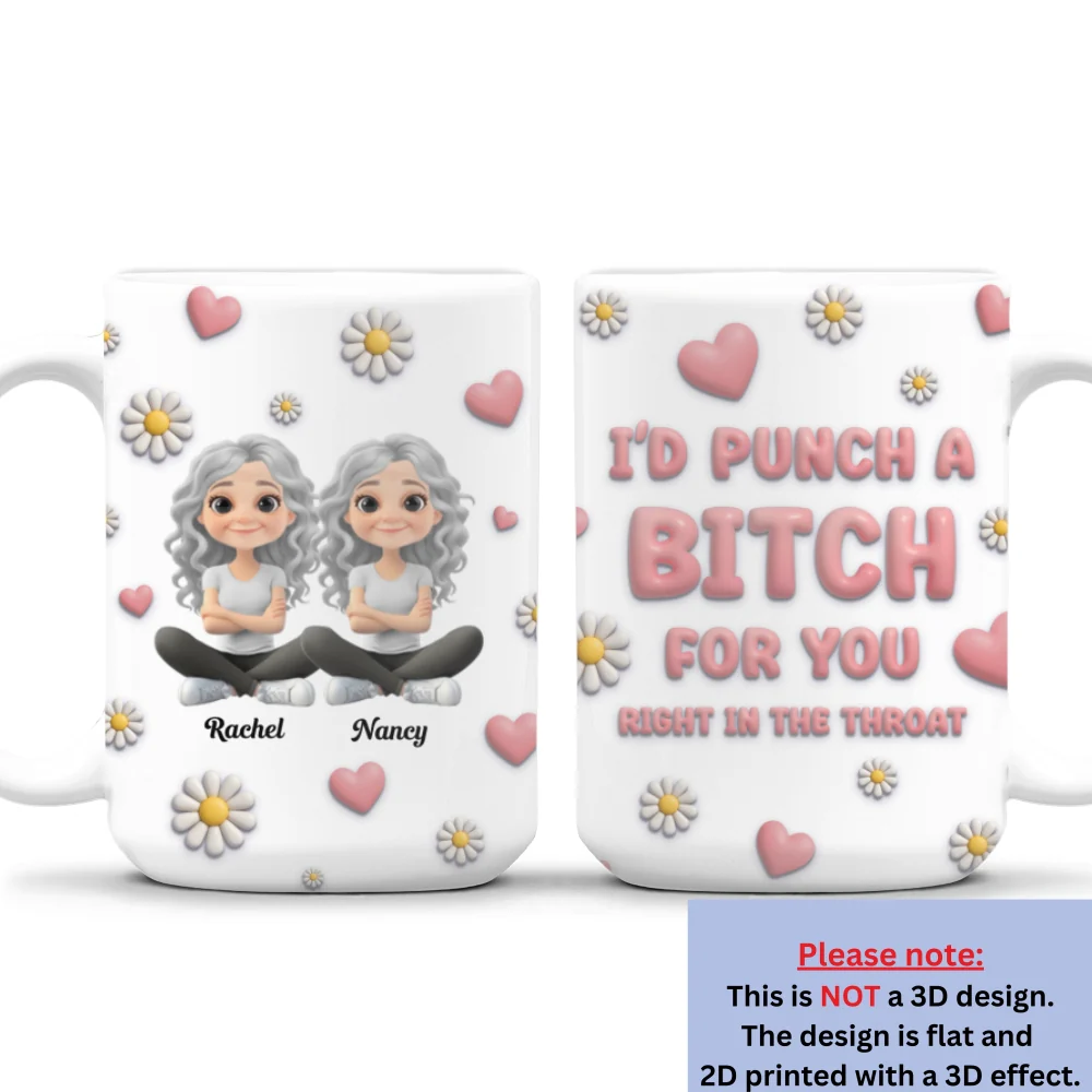 For You Cartoon - Personalized Custom 3D Effect Mug - Image 8