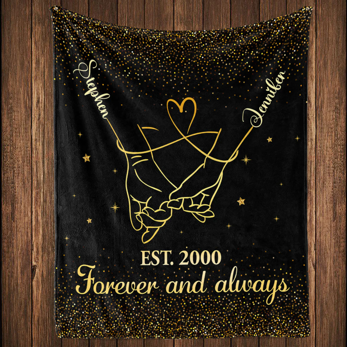 Forever And Always - Personalized Custom Fleece Blanket - Image 4