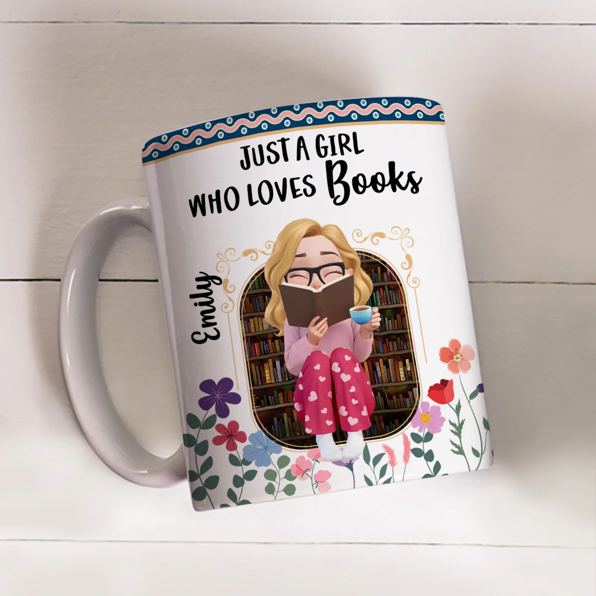 Forever Chasing My Next Story - Personalized Custom Coffee Mug - Image 2