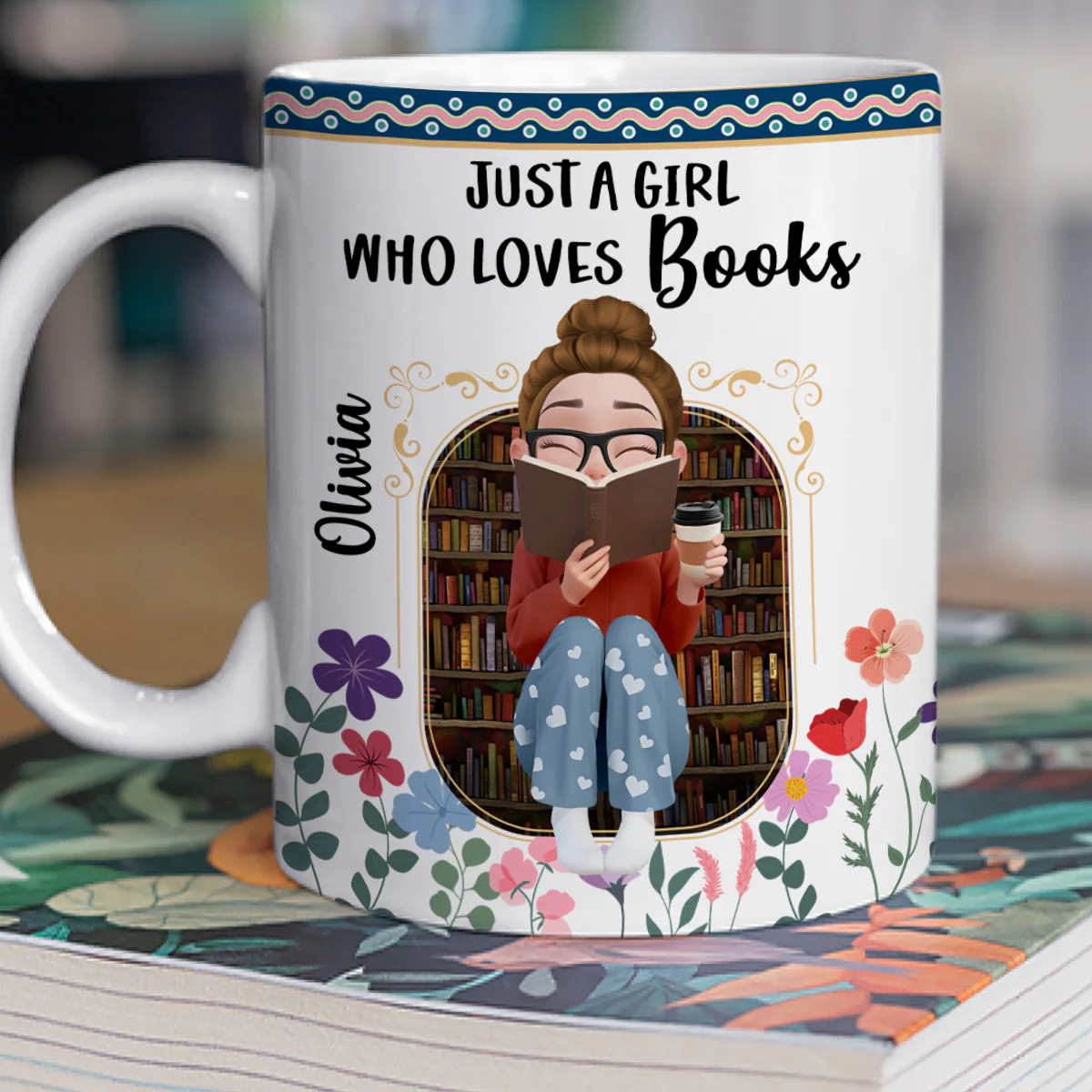 Forever Chasing My Next Story - Personalized Custom Coffee Mug - Image 3