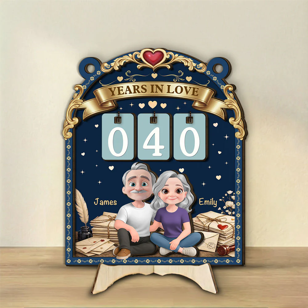 Forever In Love - Personalized Custom Tracker Sign - Image 2