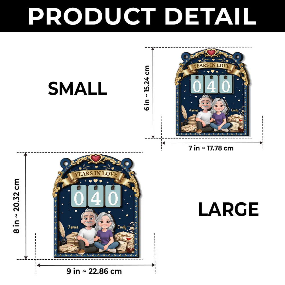 Forever In Love - Personalized Custom Tracker Sign - Image 4