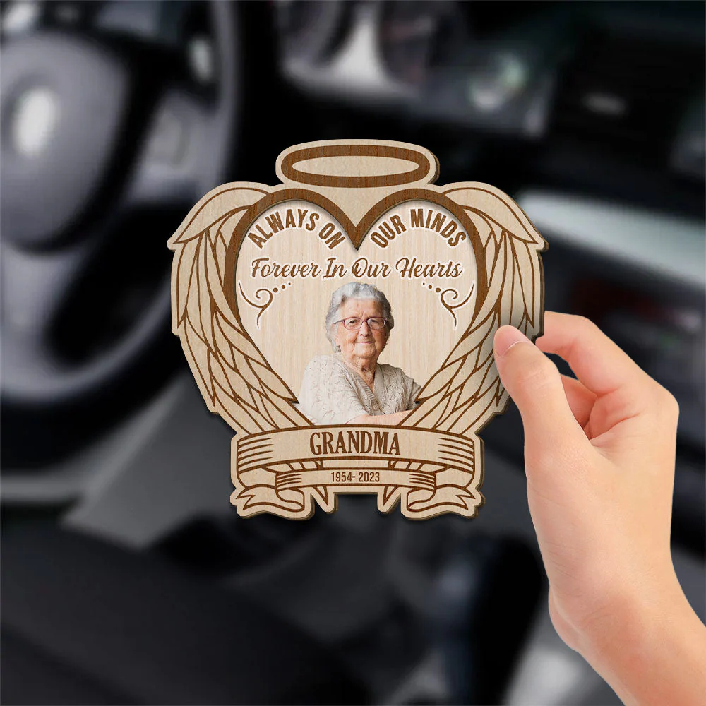 Forever In My Heart - Personalized Custom Car Visor Clip - Image 2