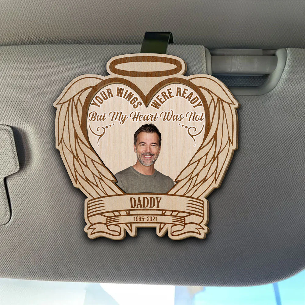 Forever In My Heart - Personalized Custom Car Visor Clip - Image 4