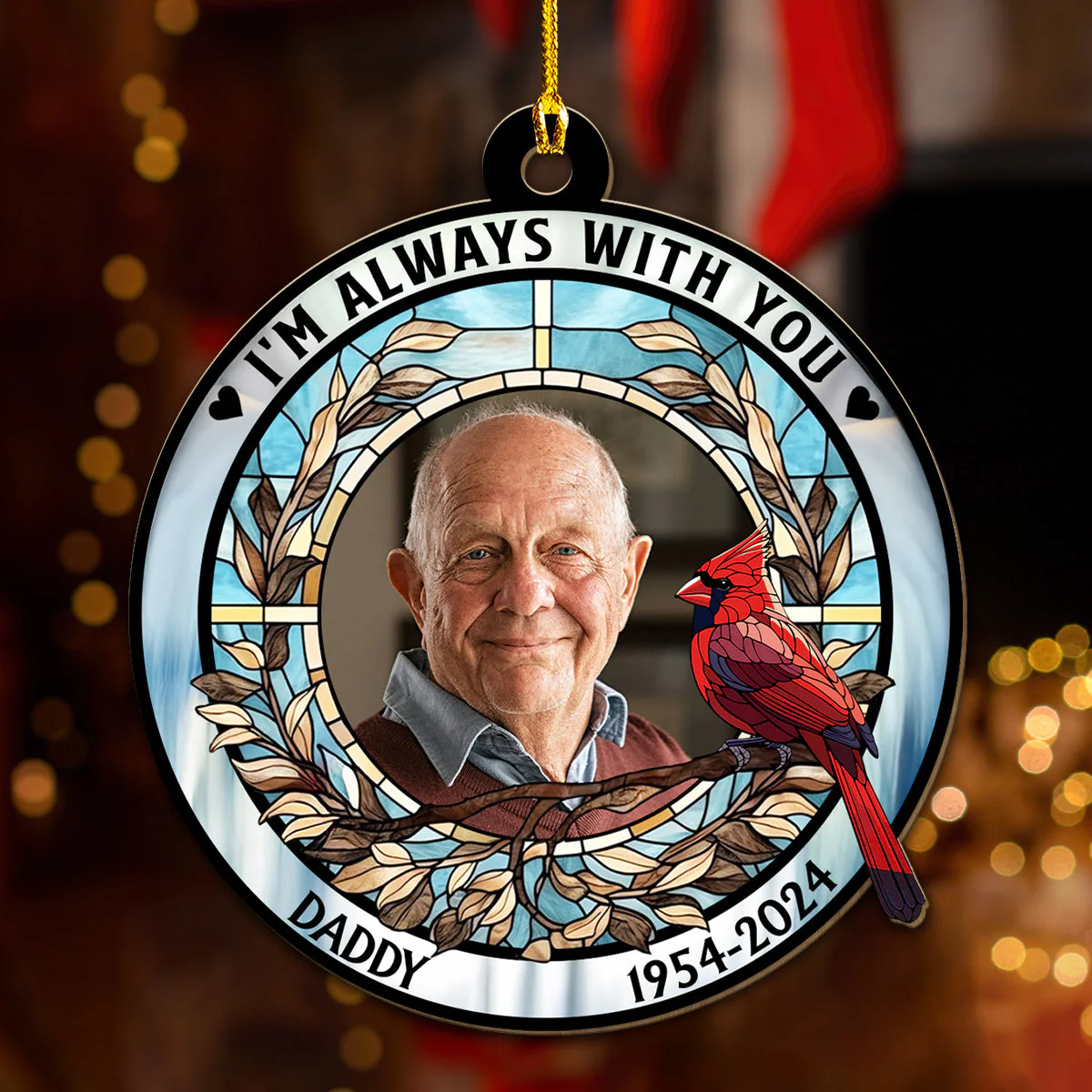 Forever In My Heart - Personalized Custom Wood Ornament - Image 2