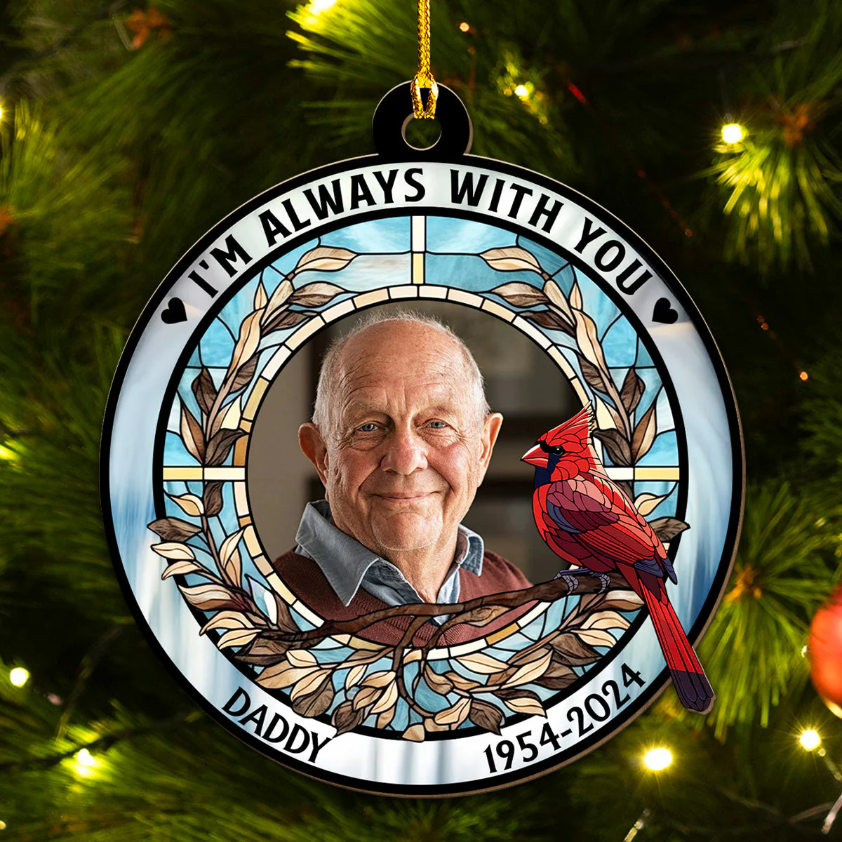 Forever In My Heart - Personalized Custom Wood Ornament - Image 3