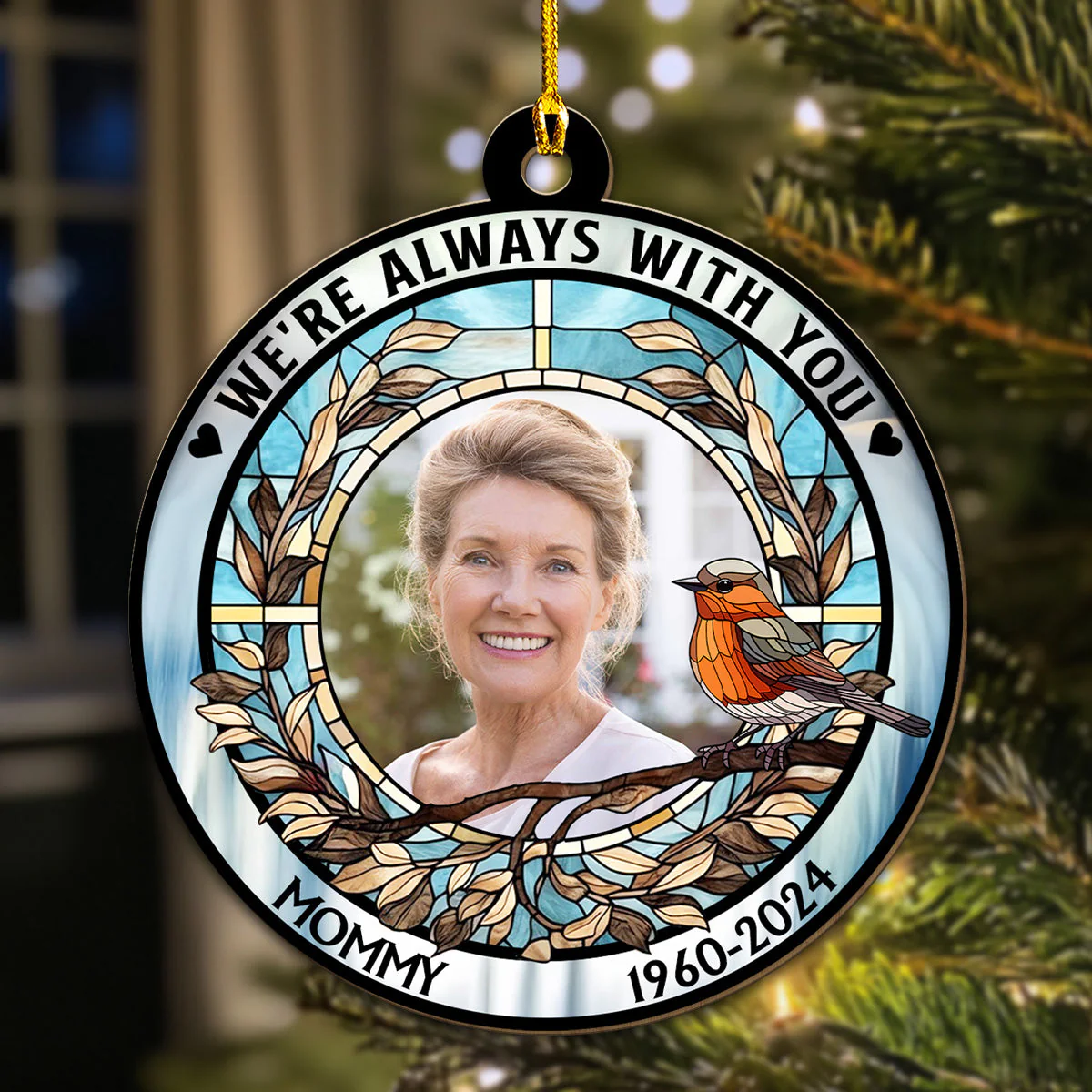Forever In My Heart - Personalized Custom Wood Ornament - Image 4
