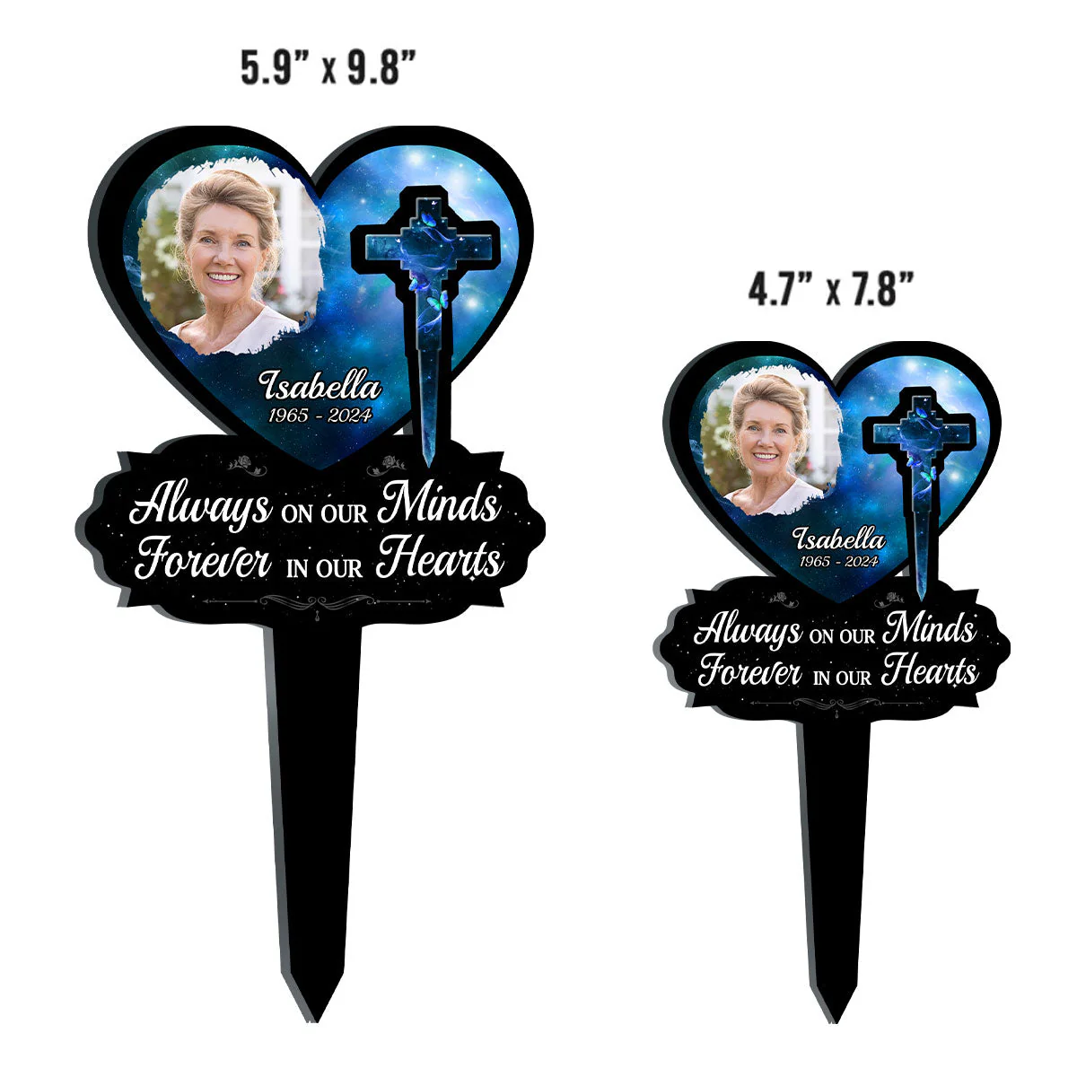 Forever In Our Hearts - Personalized Custom Acrylic Garden Stake - Image 3