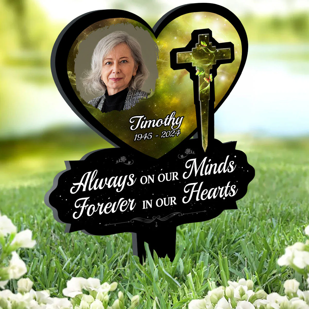 Forever In Our Hearts - Personalized Custom Acrylic Garden Stake - Image 6