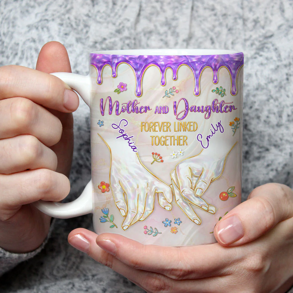 Forever Linked Together - Personalized Custom 3D Inflated Effect Mug - Image 3