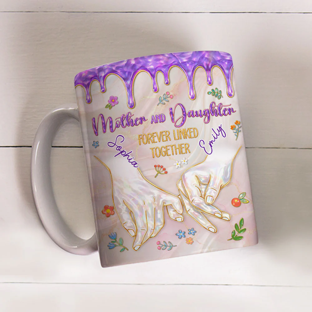Forever Linked Together - Personalized Custom 3D Inflated Effect Mug - Image 4