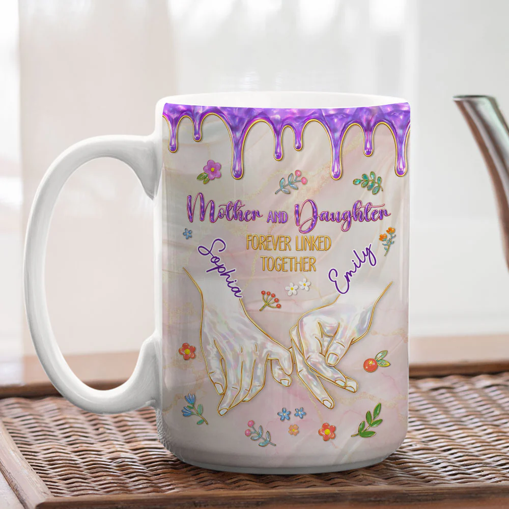 Forever Linked Together - Personalized Custom 3D Inflated Effect Mug - Image 5
