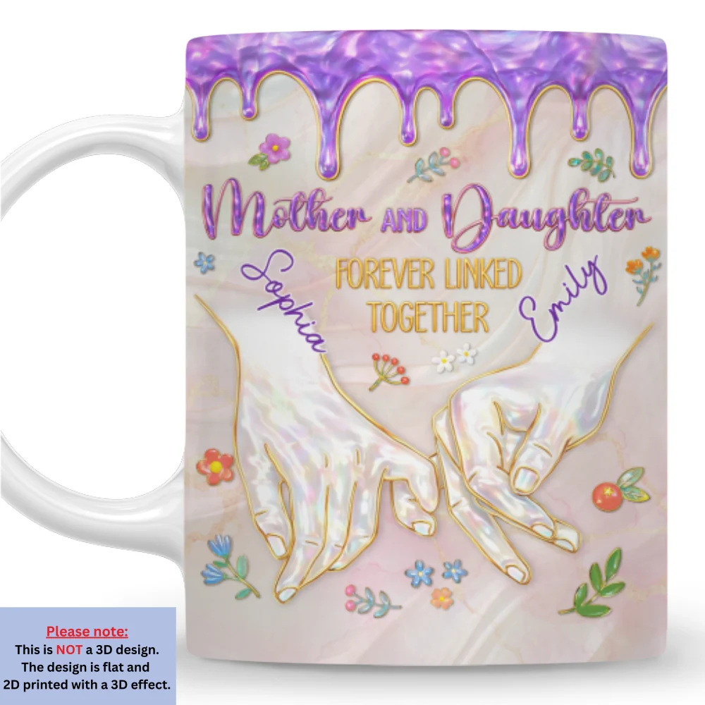 Forever Linked Together - Personalized Custom 3D Inflated Effect Mug - Image 7