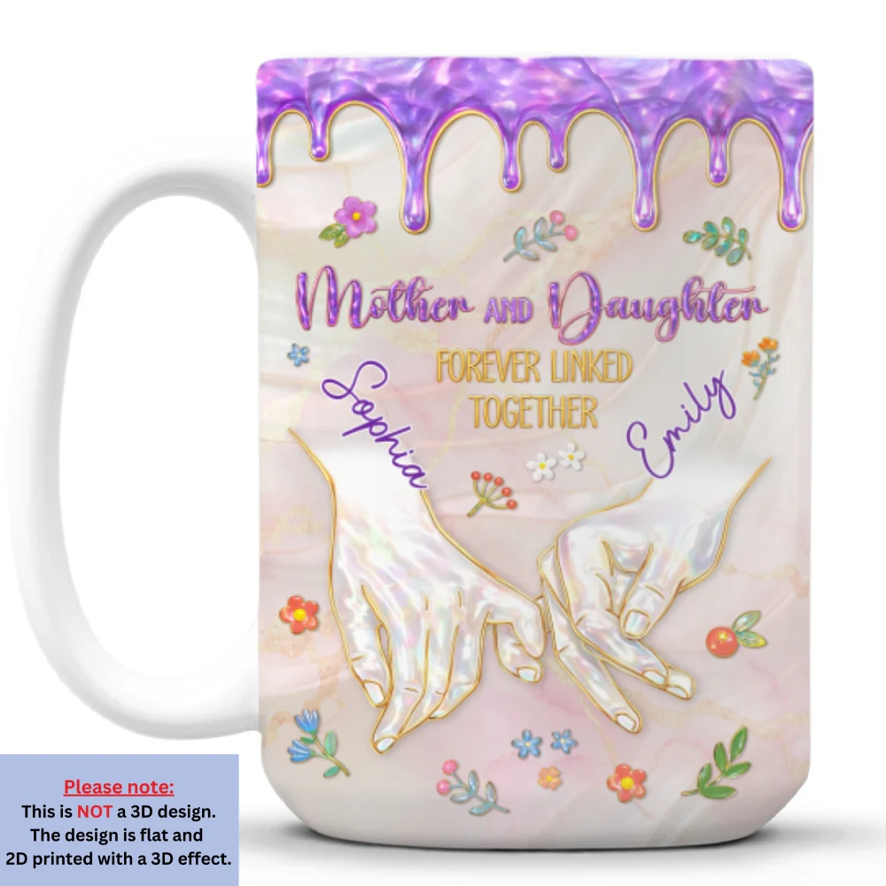 Forever Linked Together - Personalized Custom 3D Inflated Effect Mug - Image 8