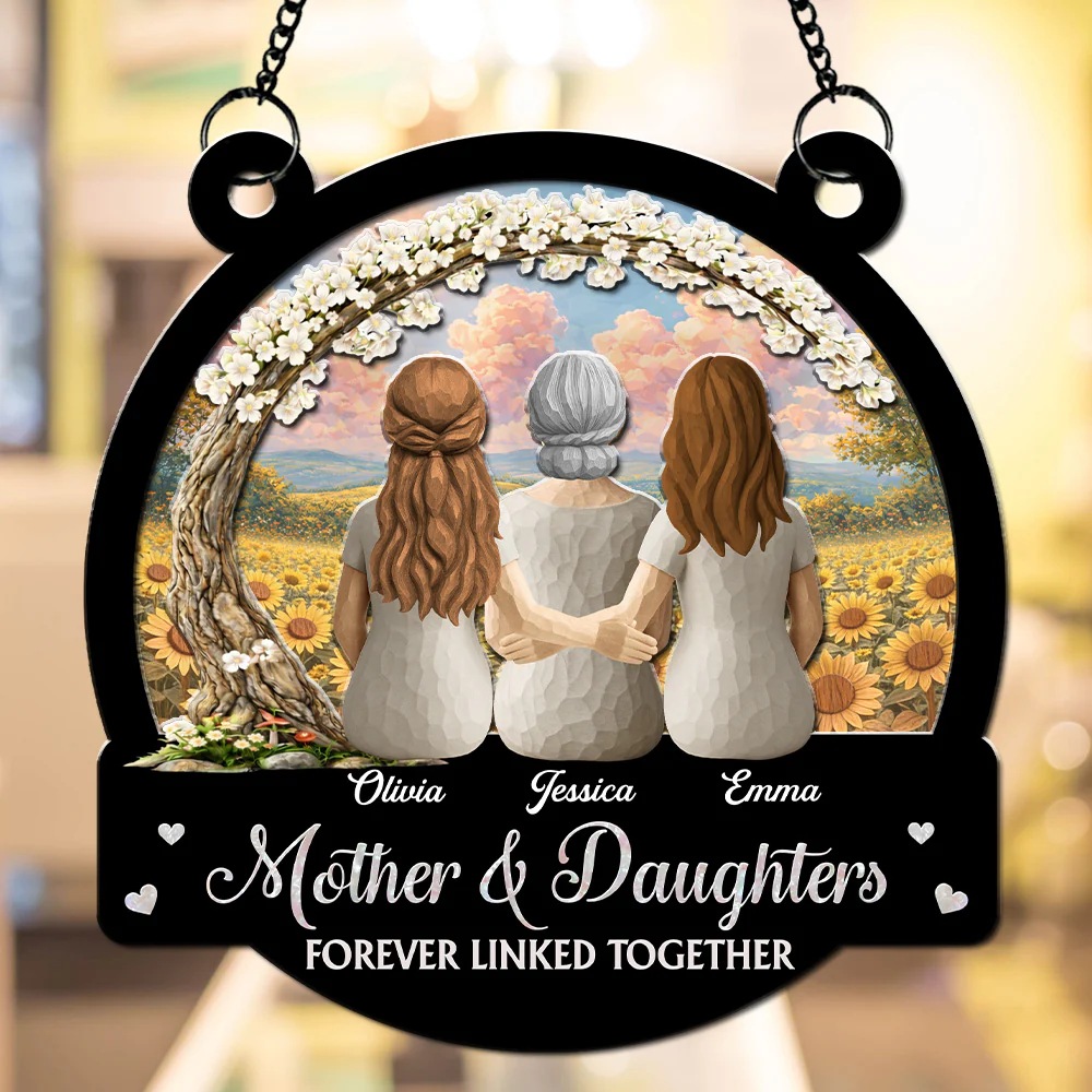 Forever Linked Together - Personalized Custom Suncatcher - Image 2