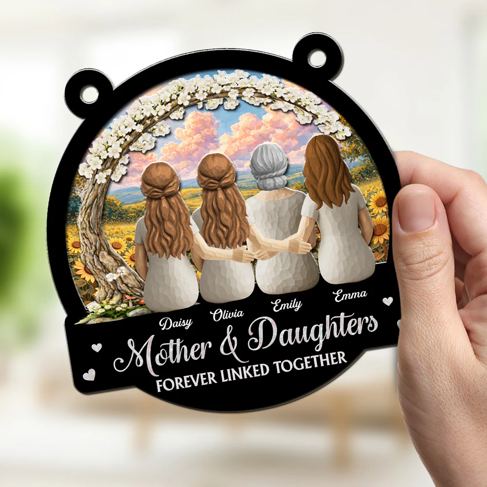 Forever Linked Together - Personalized Custom Suncatcher - Image 3