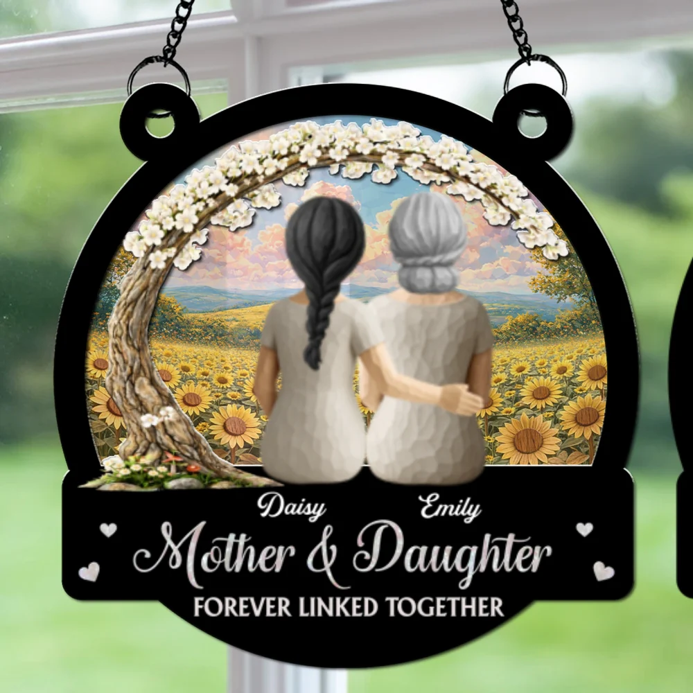 Forever Linked Together - Personalized Custom Suncatcher - Image 6