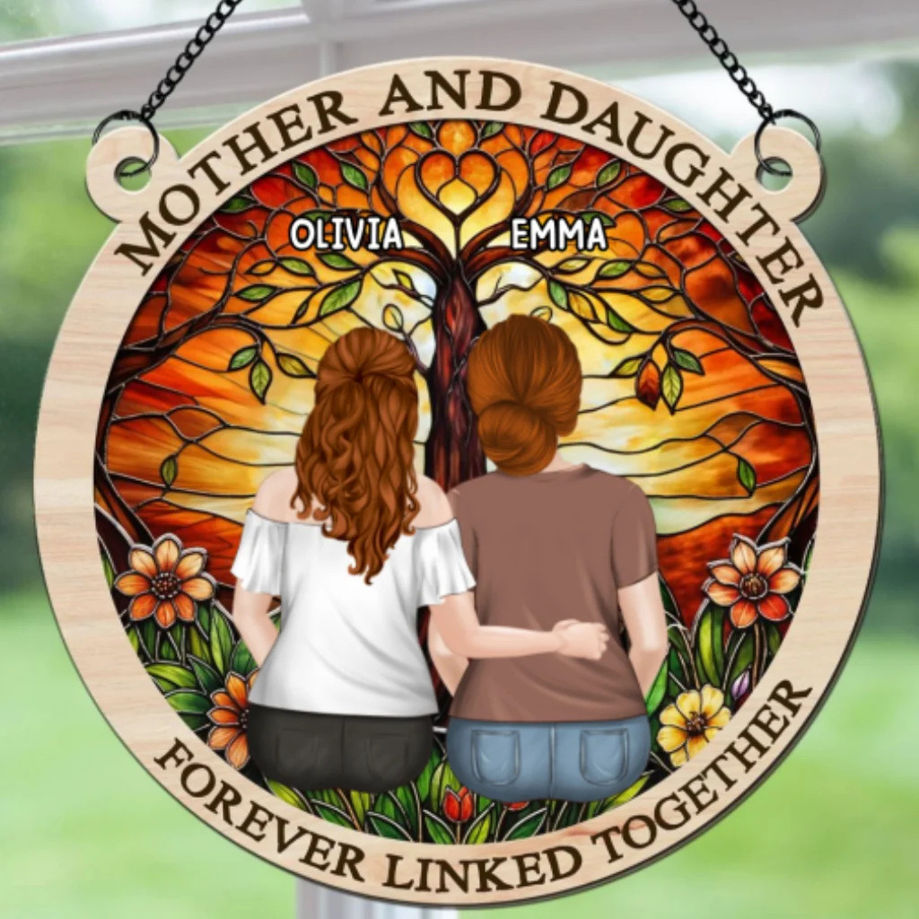 Forever Linked Together - Personalized Custom Suncatcher - Image 6