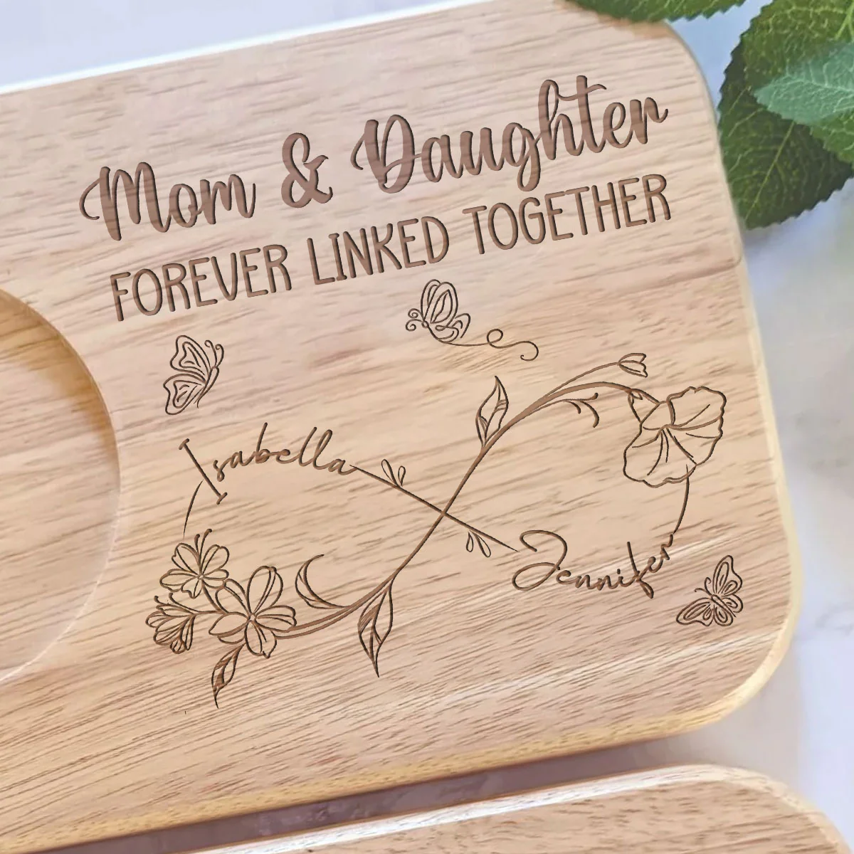 Forever Linked Together - Personalized Custom Wooden Treat Board - Image 5