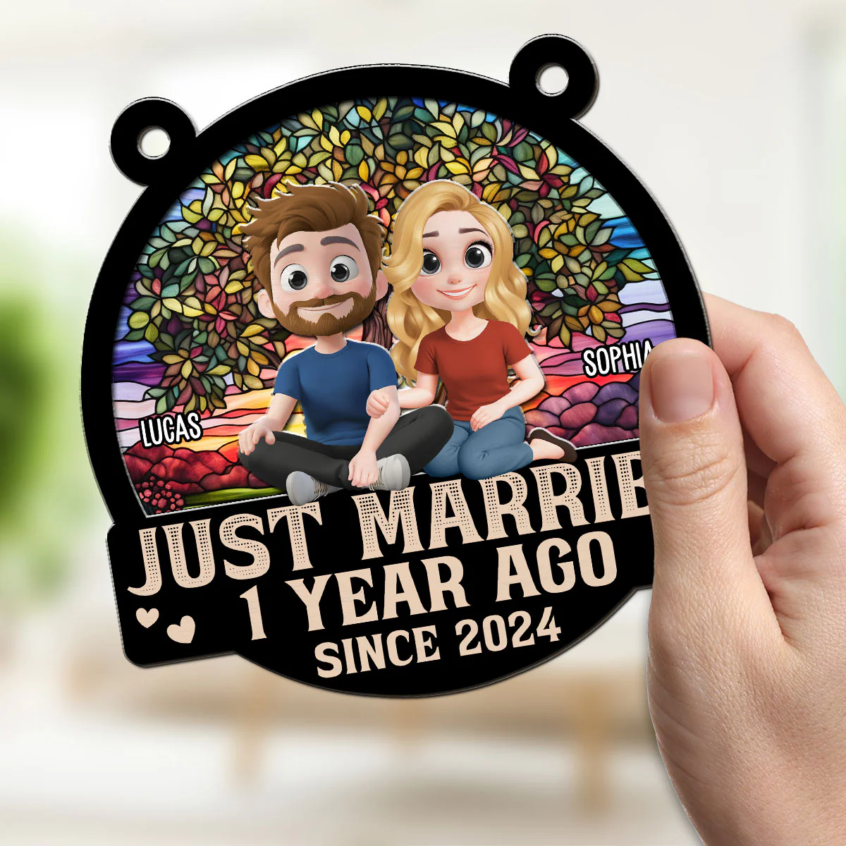 Forever Love - Personalized Custom Suncatcher