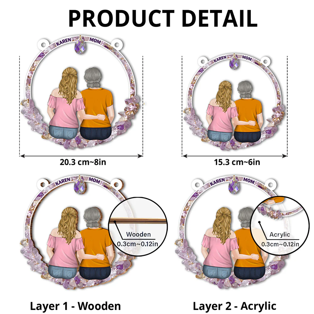 Forever Love - Personalized Custom Suncatcher - Image 5