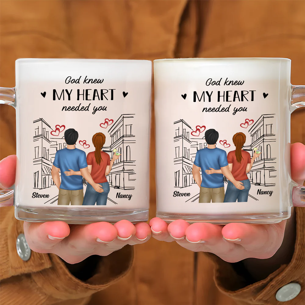 Forever Love You - Personalized Custom Glass Mug - Image 4