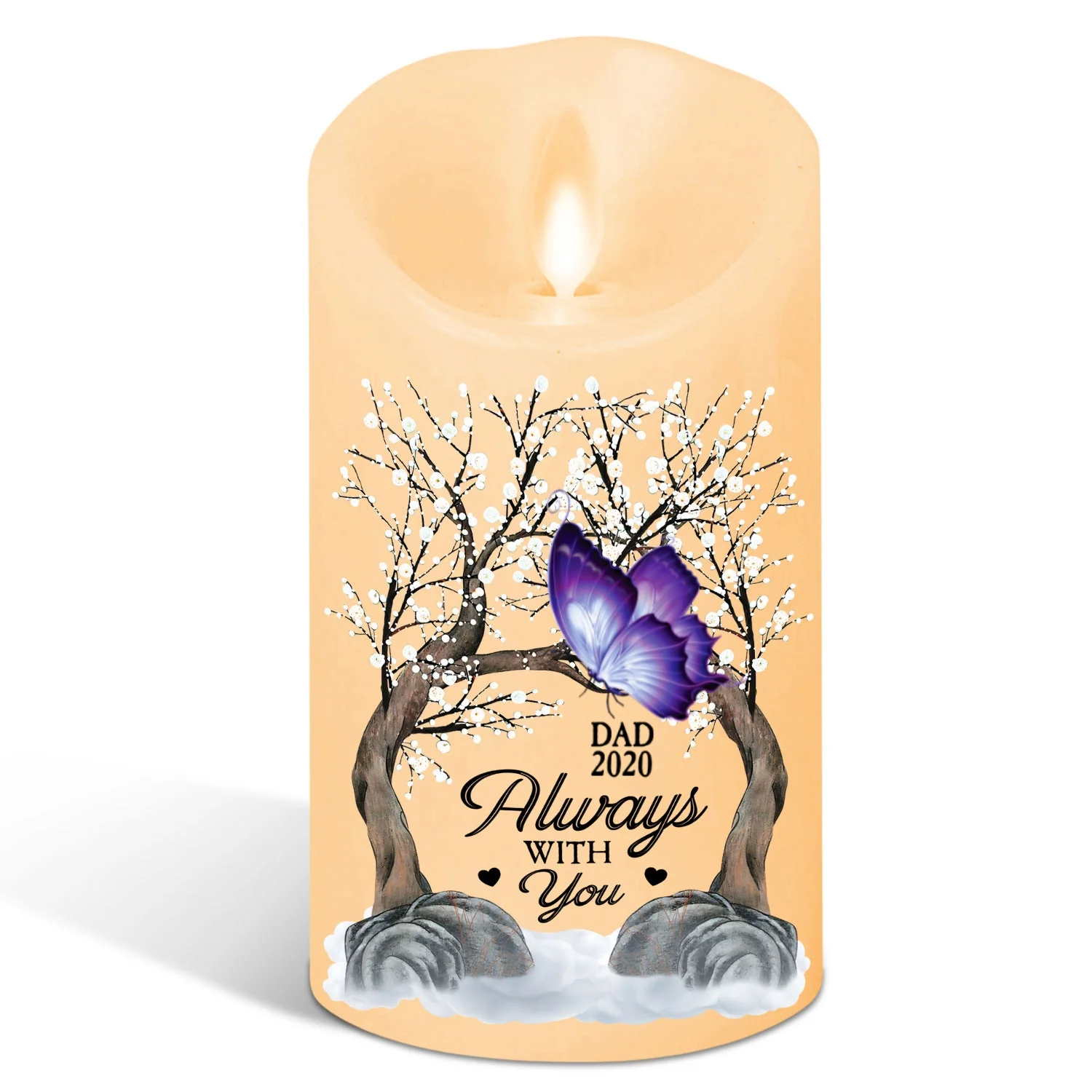 Forever Loved - Personalized Custom LED Candle - Image 6