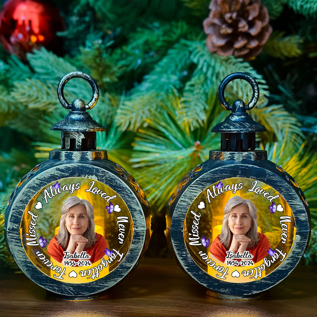 Forever Missed - Personalized Custom Christmas Lantern - Image 5