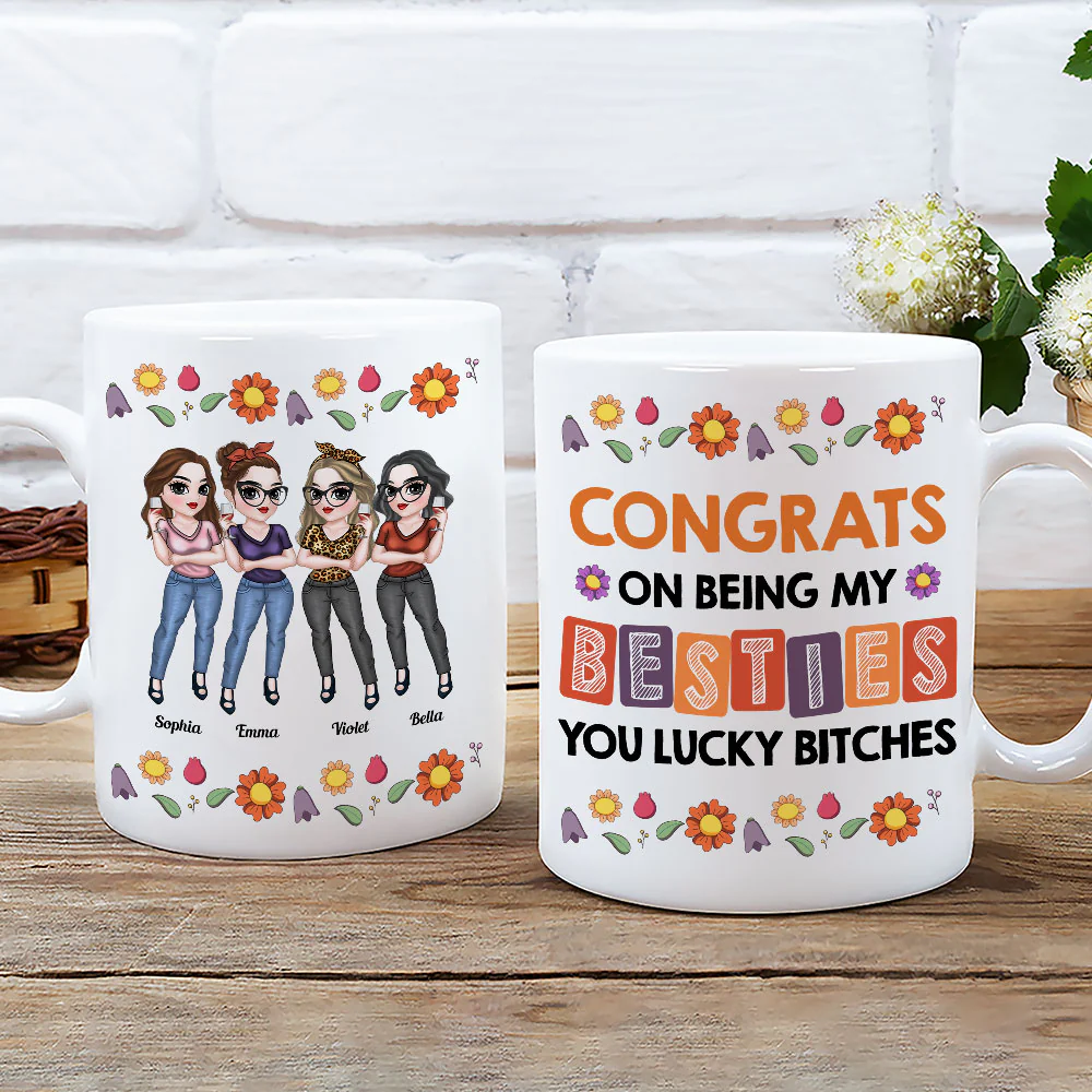 Forever My Bestie - Personalized Custom Coffee Mug - Image 3