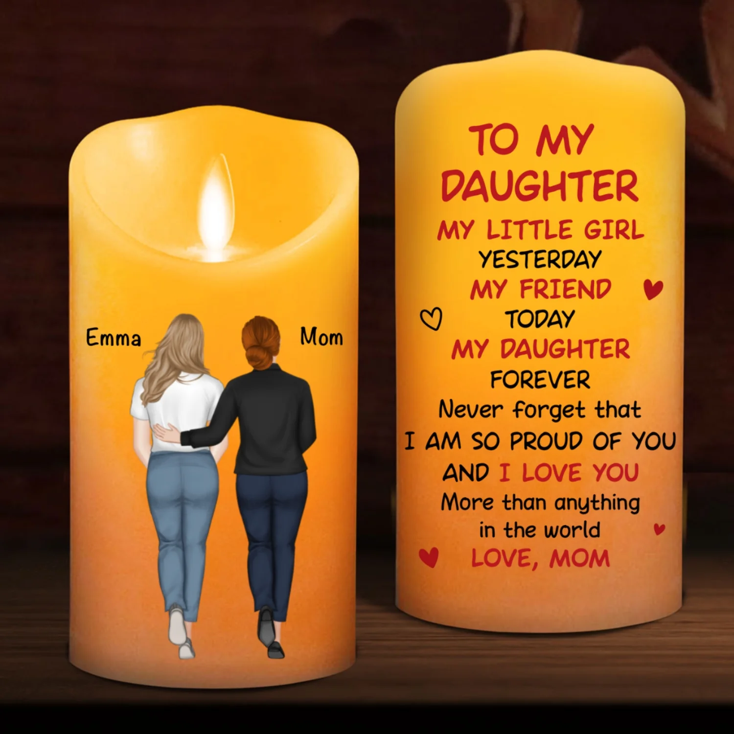 Forever My Child - Personalized Custom LED Candle - Image 6