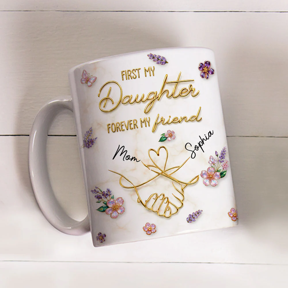 Forever My Lifelong Friend - Personalized Custom 3D Effect Coffee Mug - Image 2