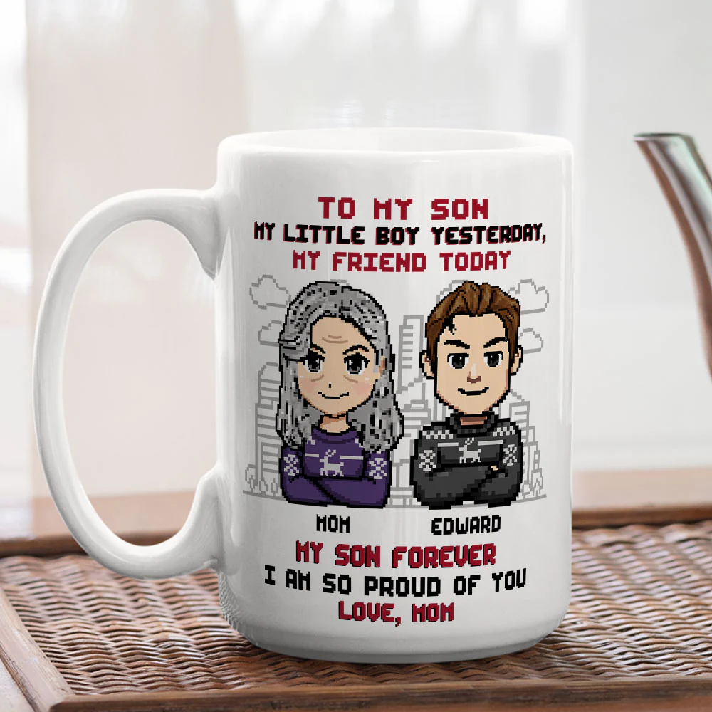 Forever My Little Boy - Personalized Custom Coffee Mug - Image 4