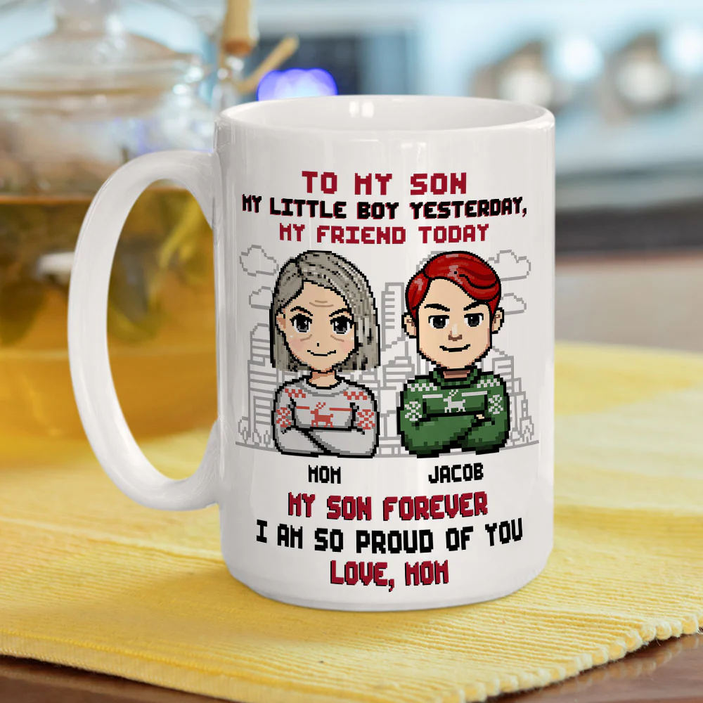 Forever My Little Boy - Personalized Custom Coffee Mug - Image 5
