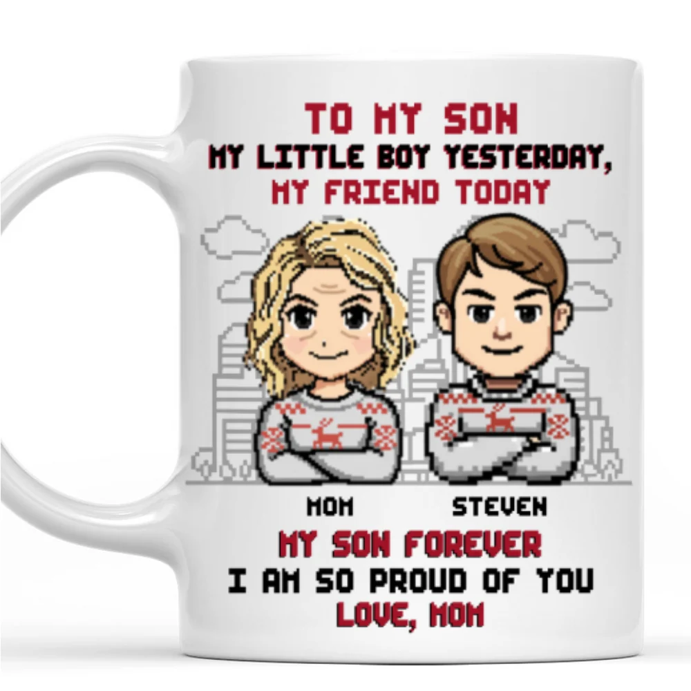 Forever My Little Boy - Personalized Custom Coffee Mug - Image 7