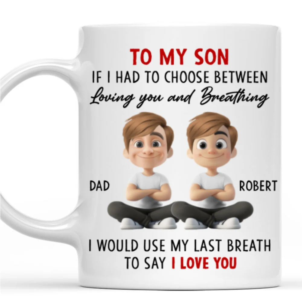 Forever My Little Man - Personalized Custom Coffee Mug - Image 7