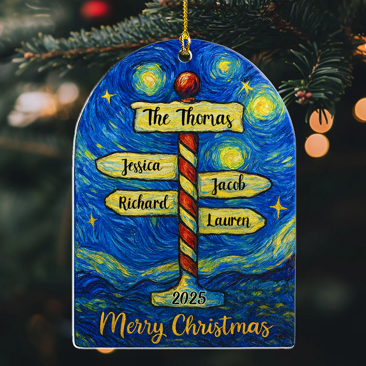 Forever Our Family - Personalized Custom Acrylic Ornament - Image 2