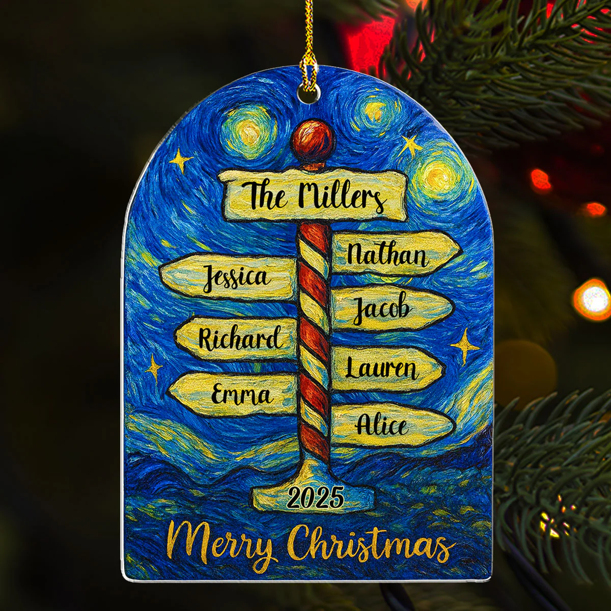 Forever Our Family - Personalized Custom Acrylic Ornament - Image 4