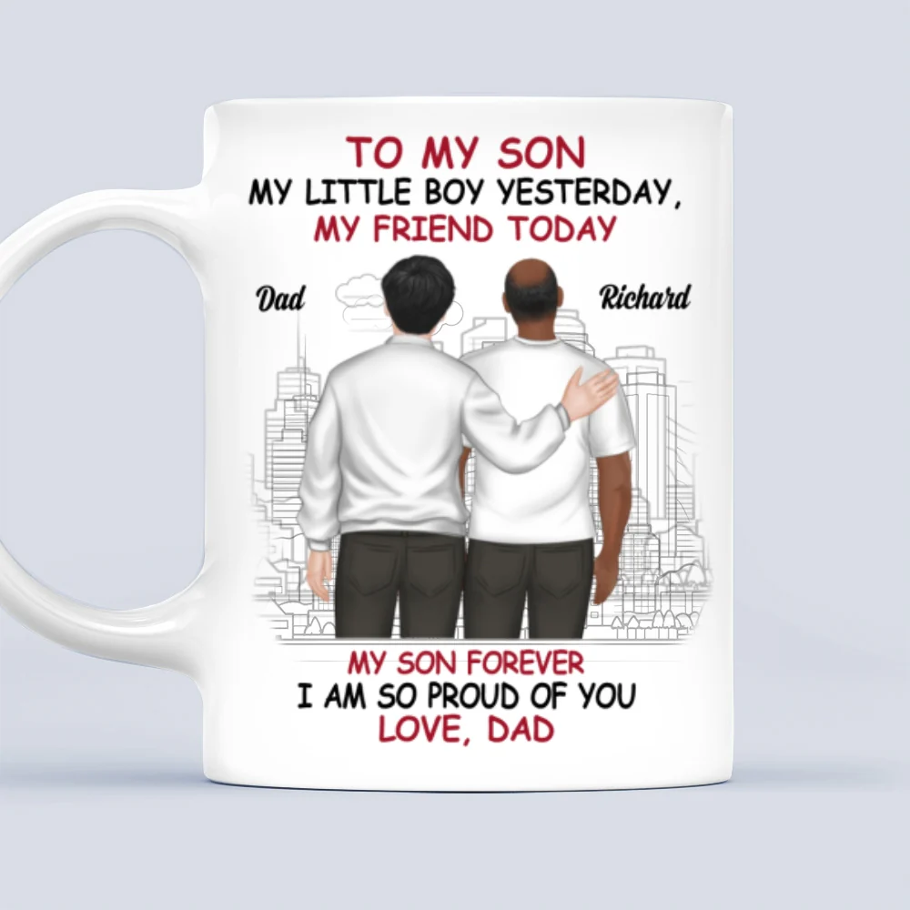 Forever Proud Always Your Dad - Personalized Custom Coffee Mug - Image 7