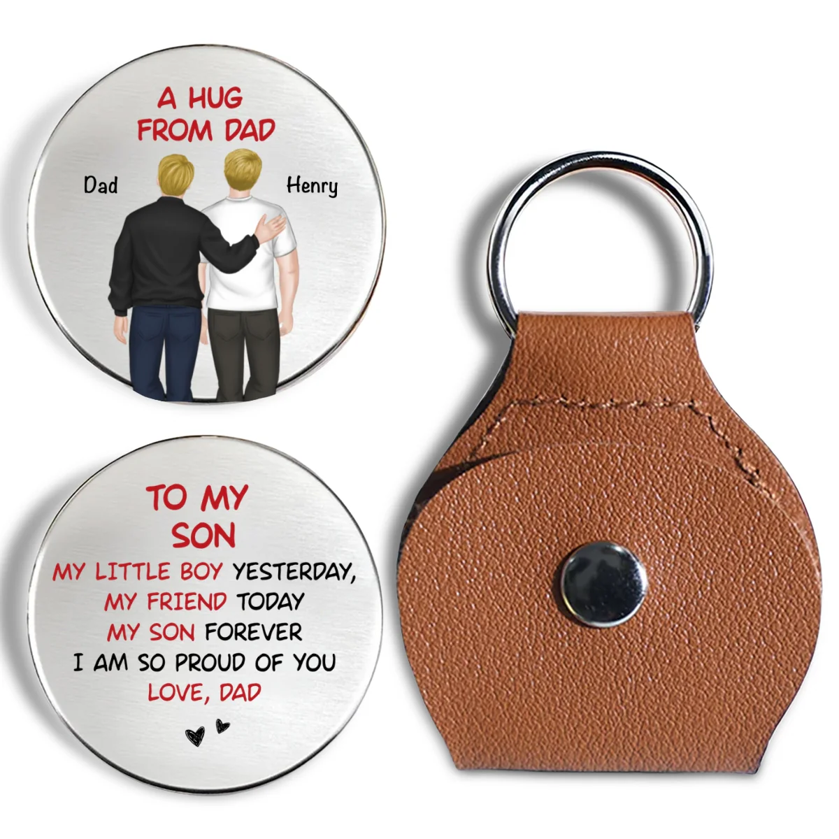 Forever Proud Of You - Personalized Custom Pocket Hug - Image 7