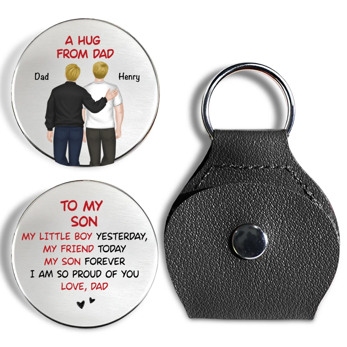 Forever Proud Of You - Personalized Custom Pocket Hug - Image 8