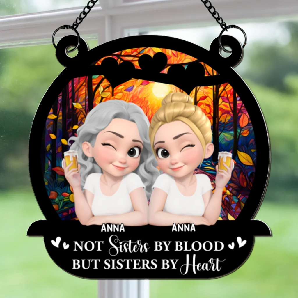Forever Side By Side - Personalized Custom Suncatcher - Image 5