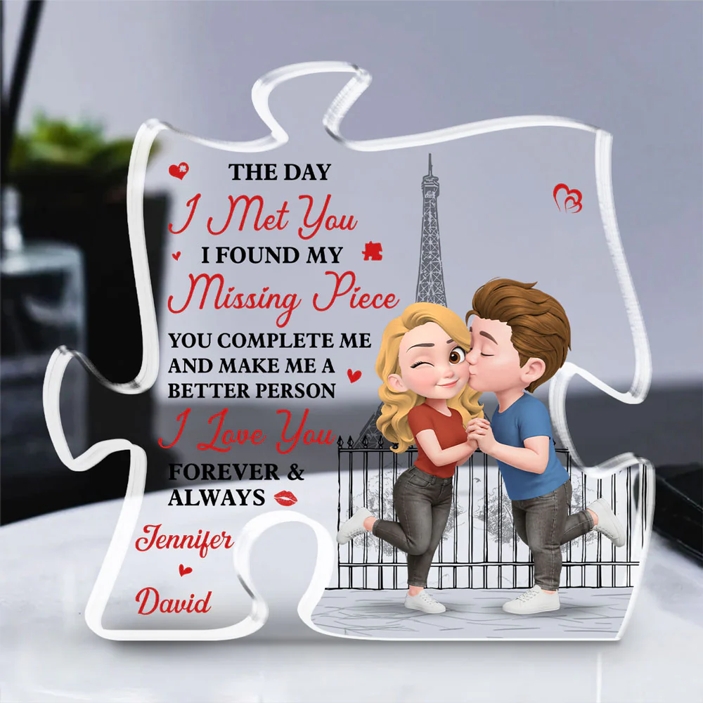 Forever Starts The Day We Met - Personalized Custom Acrylic Plaque - Image 2