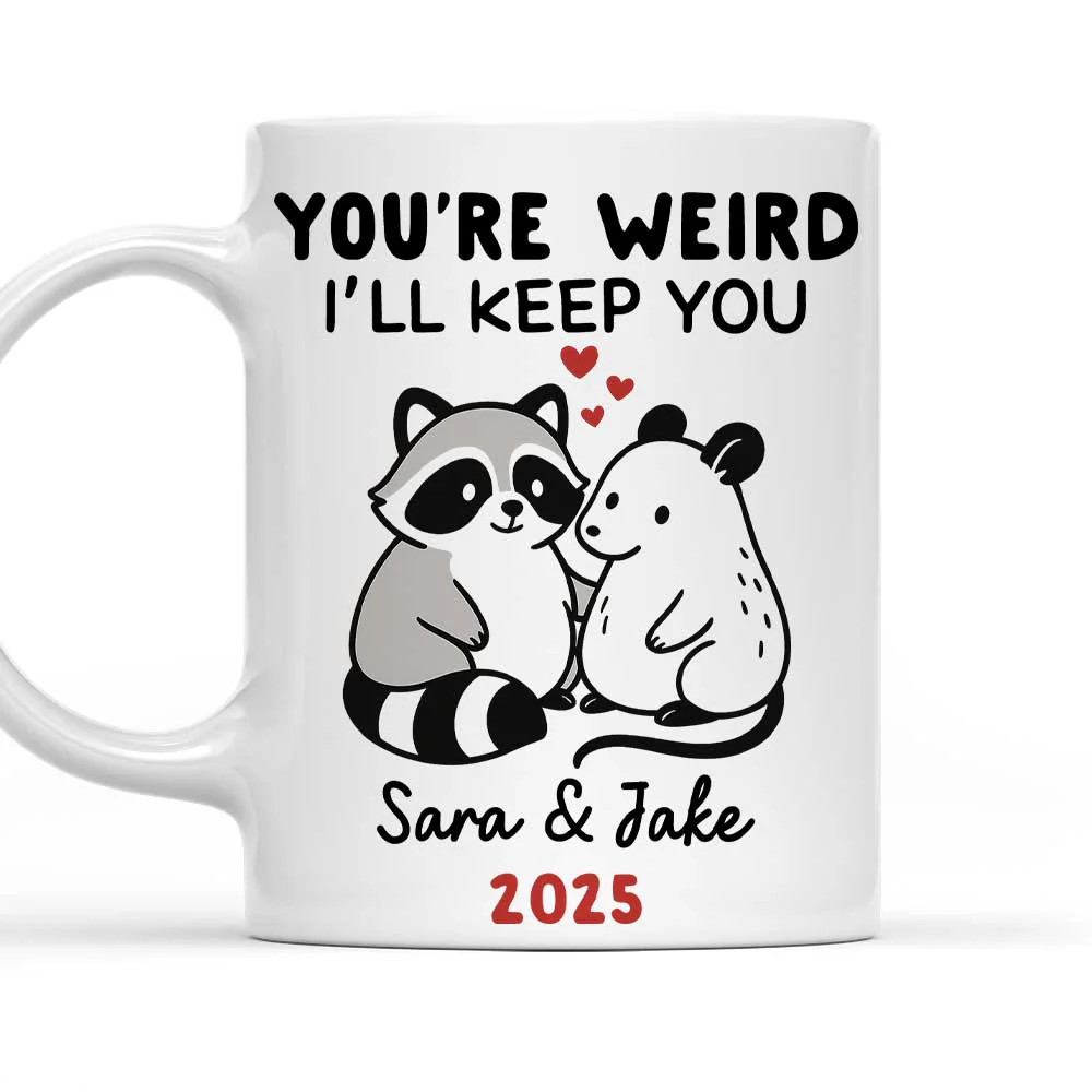 Forever Sticking With My Weirdo - Personalized Custom Coffee Mug