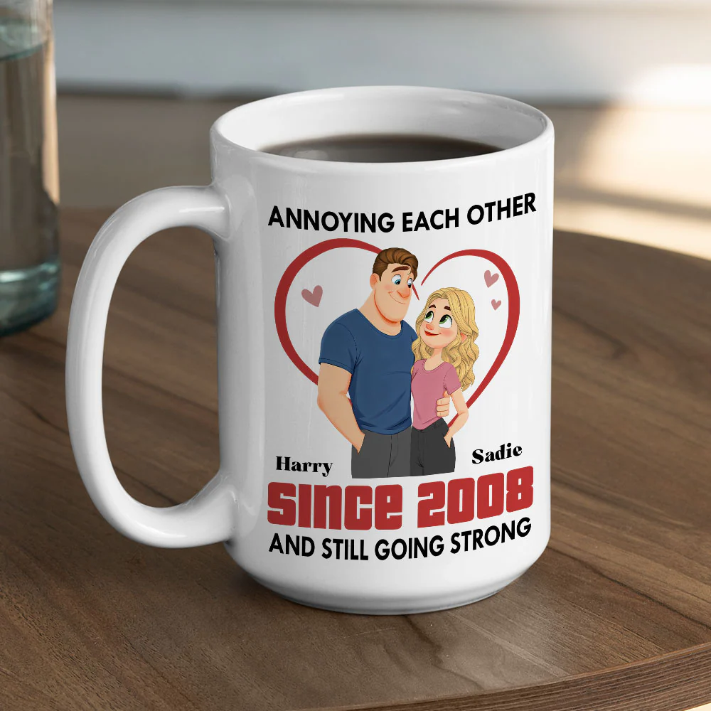 Forever With You - Personalized Custom Coffee Mug - Image 5
