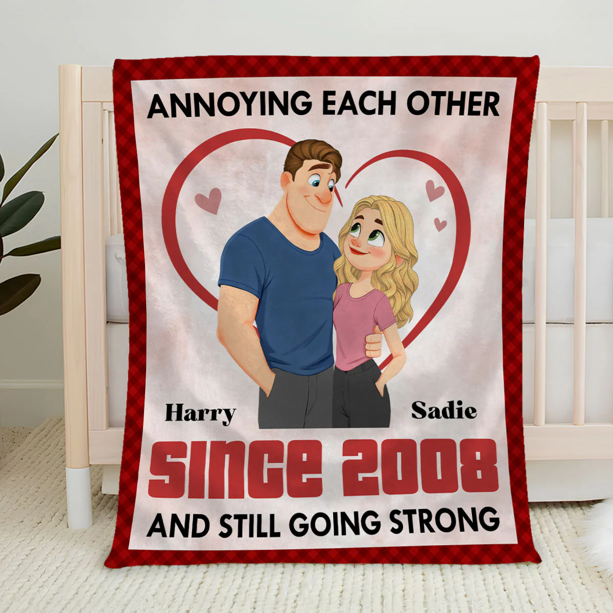 Forever With You - Personalized Custom Fleece Blanket - Image 5