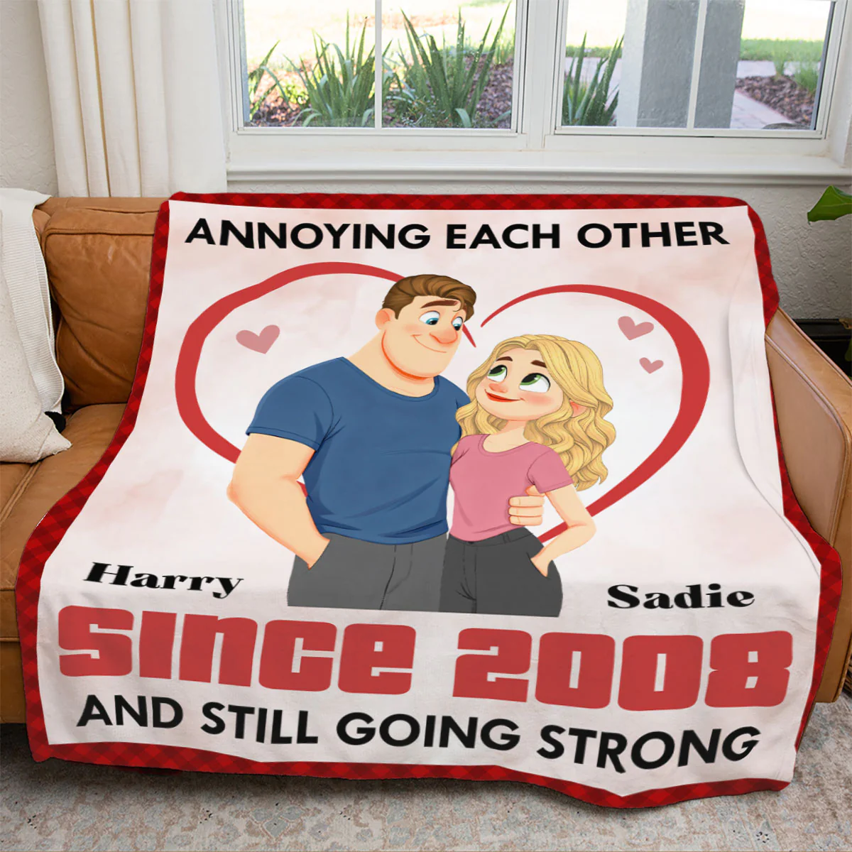 Forever With You - Personalized Custom Fleece Blanket - Image 6