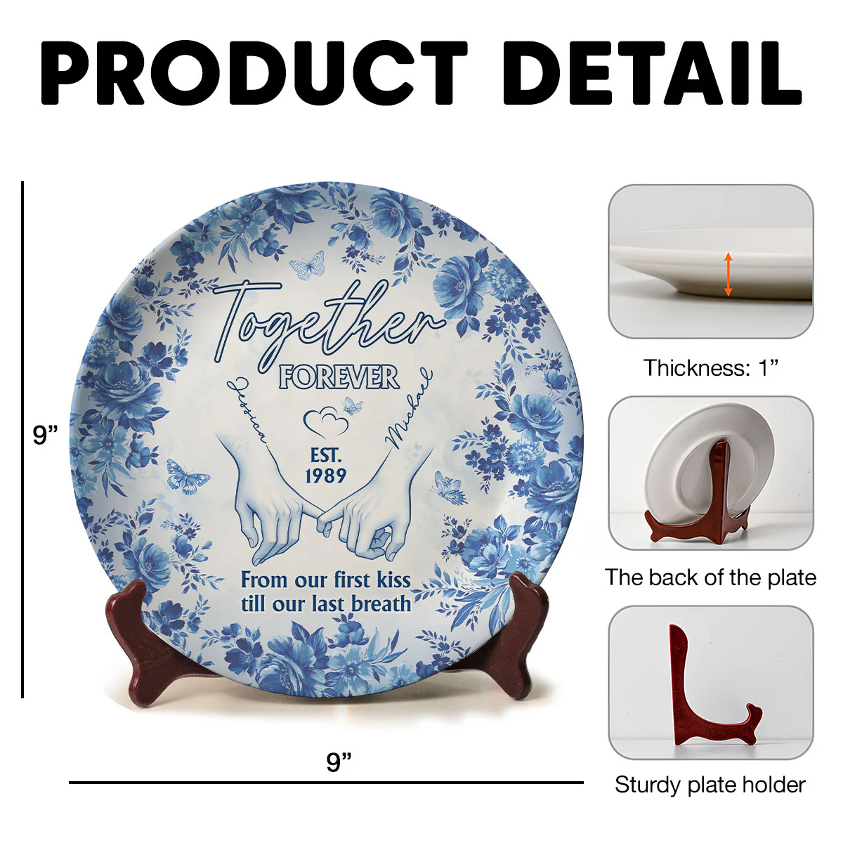 Forever With You - Personalized Custom Plate - Image 5