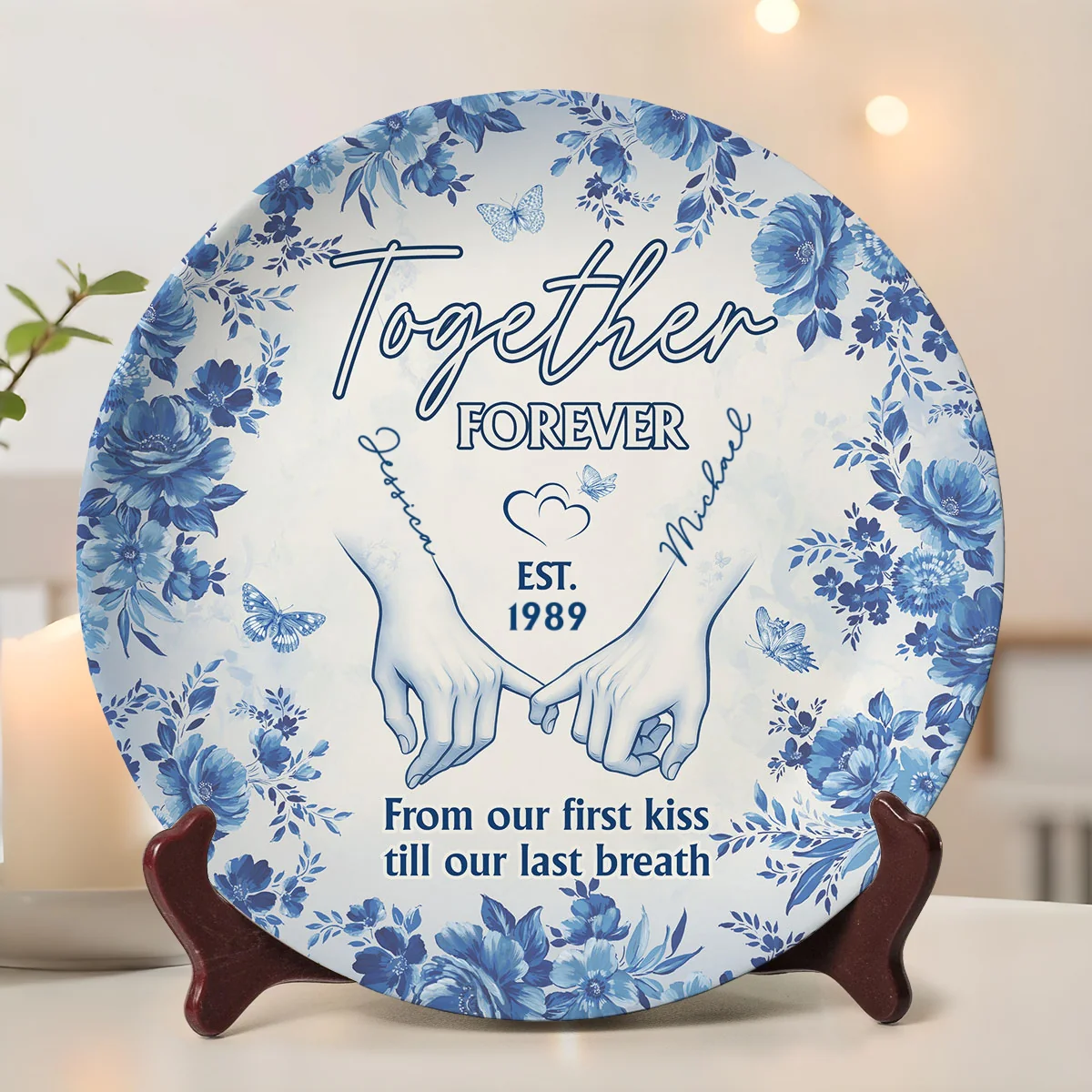 Forever With You - Personalized Custom Plate - Image 6